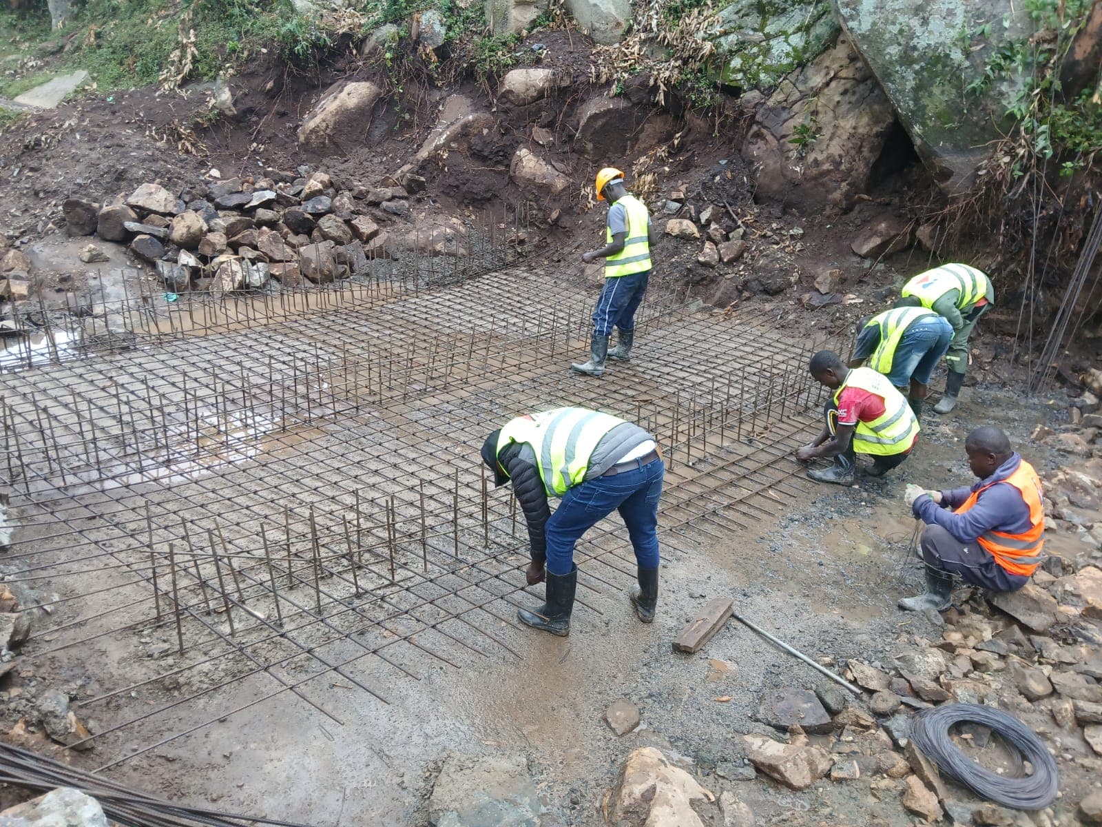 Steel fixing for Headworks